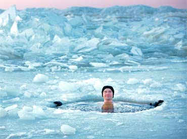 Prendre un bain de glace