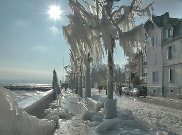 Photo - Glace sur les bords du Lac L�man